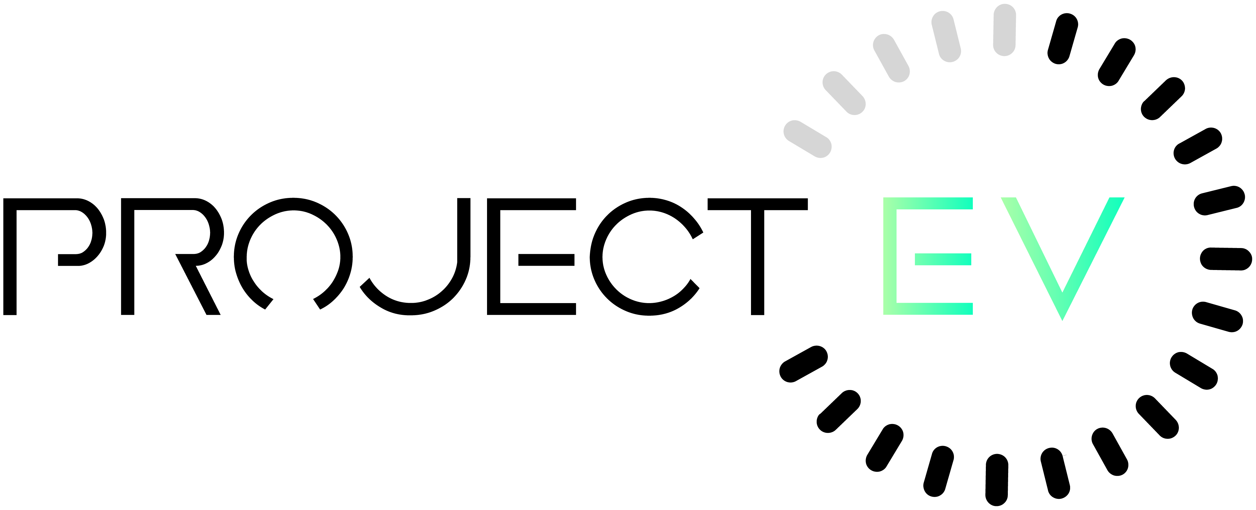 Project EV Logo (Black & Green)
