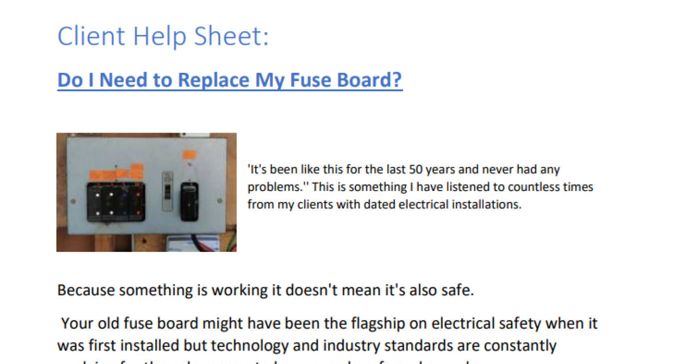 Does your Fuse-box need replacing?